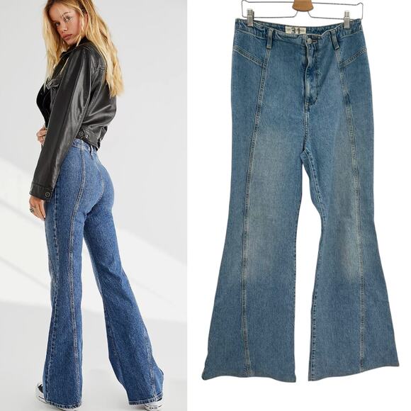 Free People Denim - Free People‎ We the Free Florence Flare Jeans High Rise Size 31